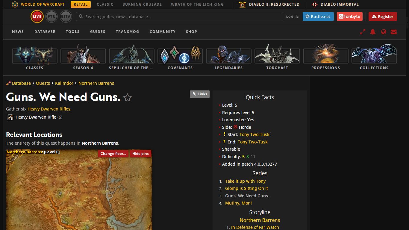 Guns. We Need Guns. - Quest - World of Warcraft - Wowhead